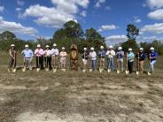 Groundbreaking event at the CREST Phase II site